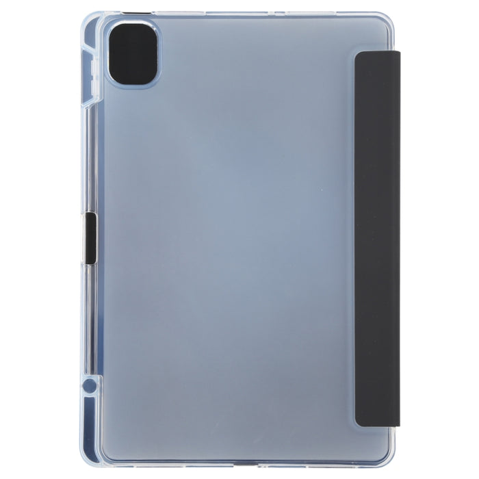 Ranura para bolígrafo Funda trasera transparente para tableta de cuero, For Xiaomi Mi Pad 5