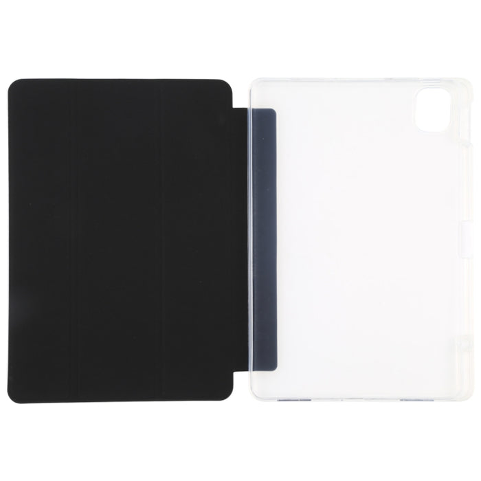 Ranura para bolígrafo Funda trasera transparente para tableta de cuero, For Xiaomi Mi Pad 5