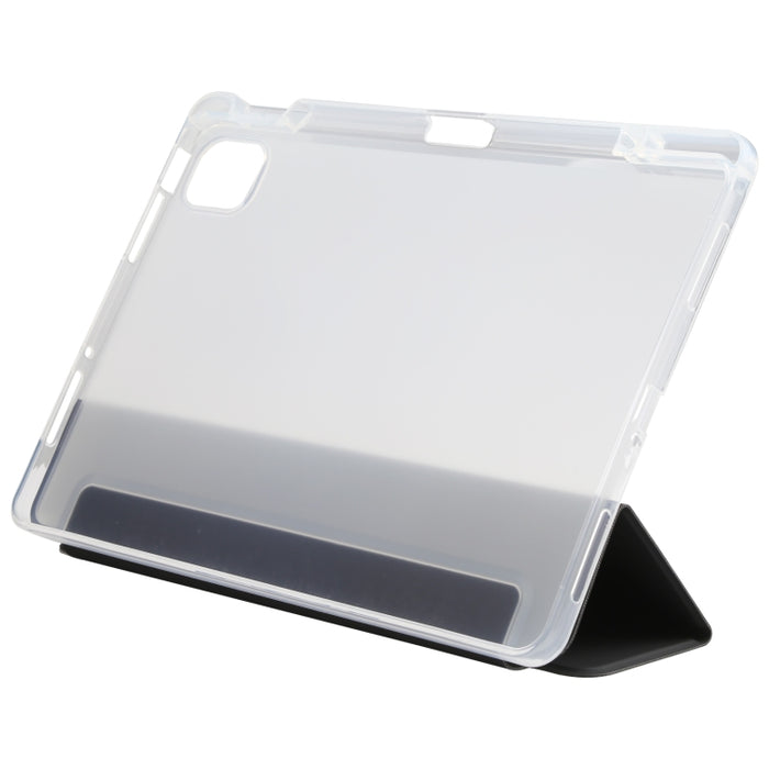 Ranura para bolígrafo Funda trasera transparente para tableta de cuero, For Xiaomi Mi Pad 5