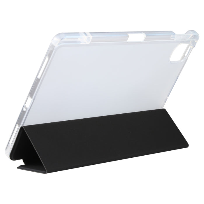 Ranura para bolígrafo Funda trasera transparente para tableta de cuero, For Xiaomi Mi Pad 5