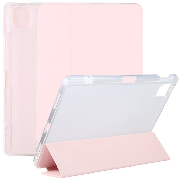 Ranura para bolígrafo Funda trasera transparente para tableta de cuero, For Xiaomi Mi Pad 5