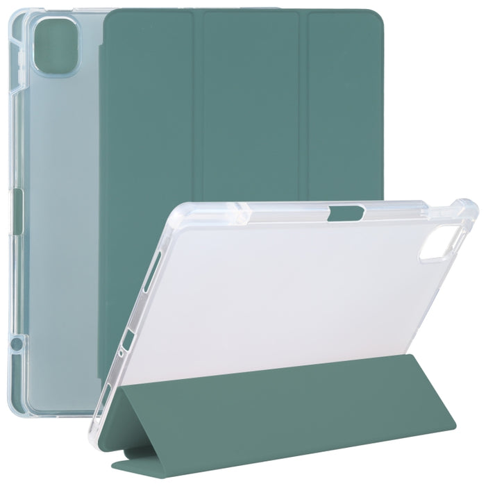 Ranura para bolígrafo Funda trasera transparente para tableta de cuero, For Xiaomi Mi Pad 5