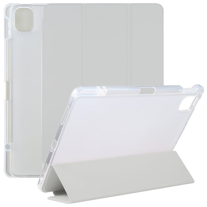 Ranura para bolígrafo Funda trasera transparente para tableta de cuero, For Xiaomi Mi Pad 5