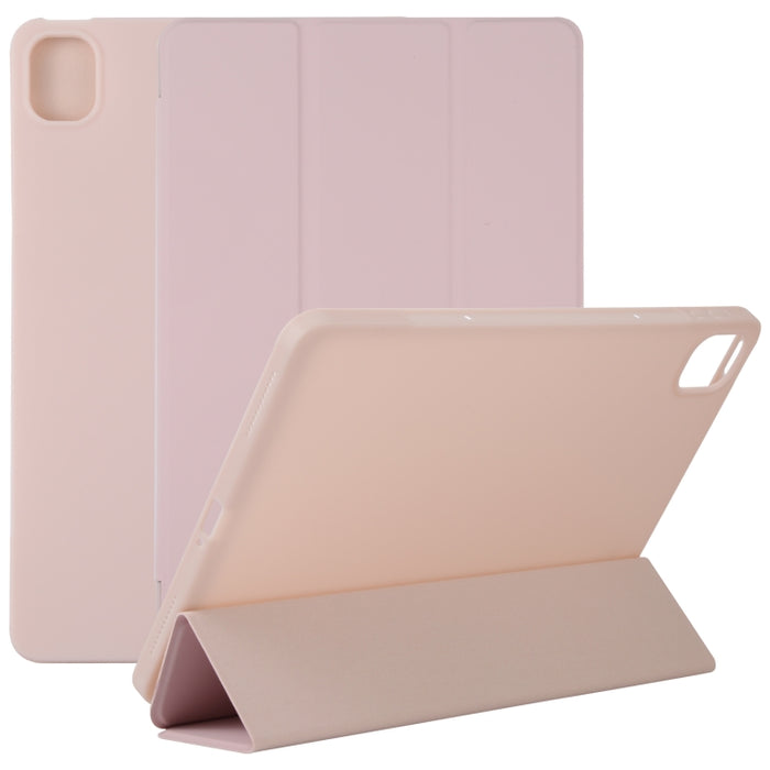 Estuche de tableta de cuero de tres pliegues de TPU, For Xiaomi Mi Pad 5