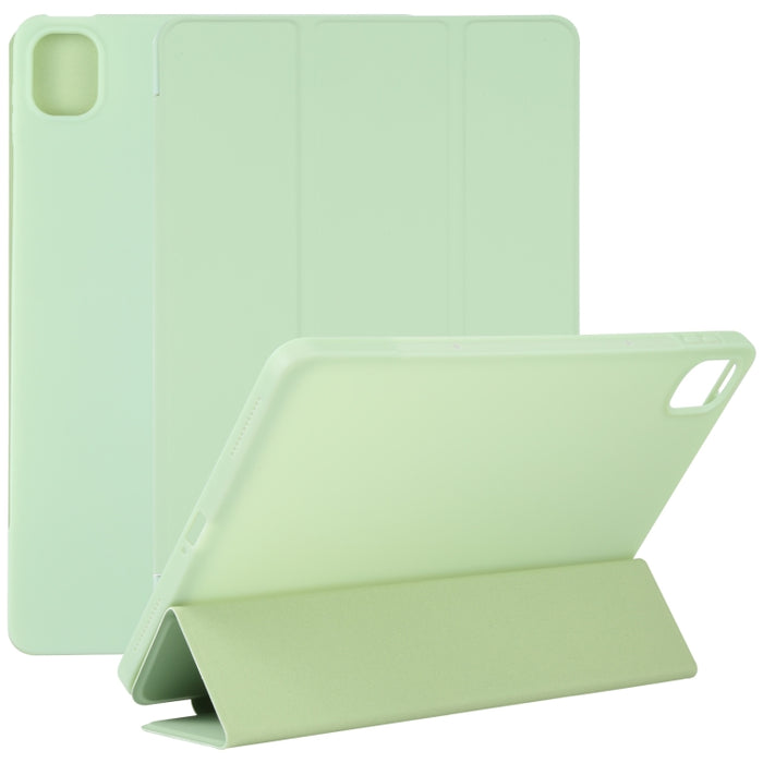 Estuche de tableta de cuero de tres pliegues de TPU, For Xiaomi Mi Pad 5