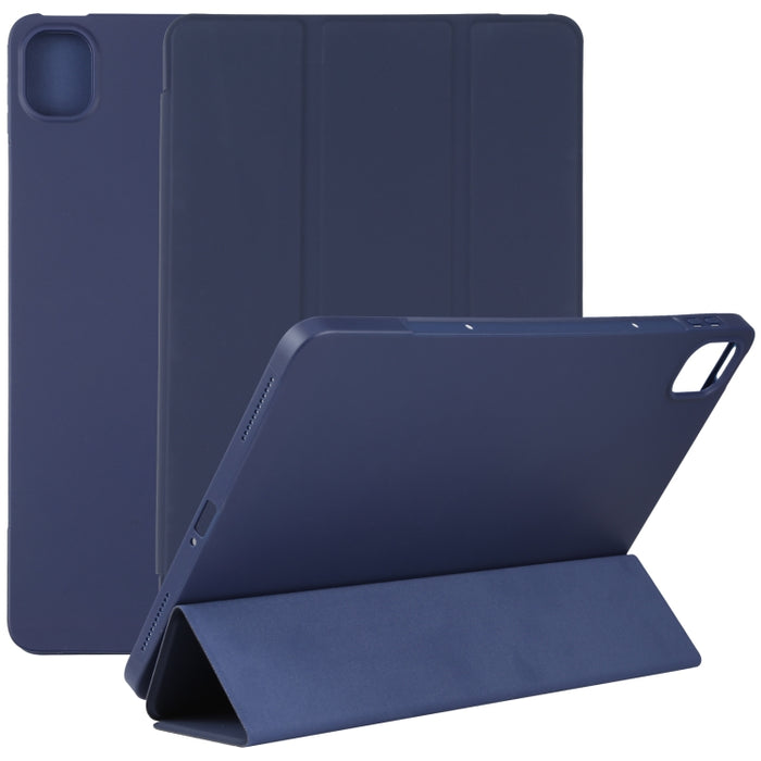 Estuche de tableta de cuero de tres pliegues de TPU, For Xiaomi Mi Pad 5
