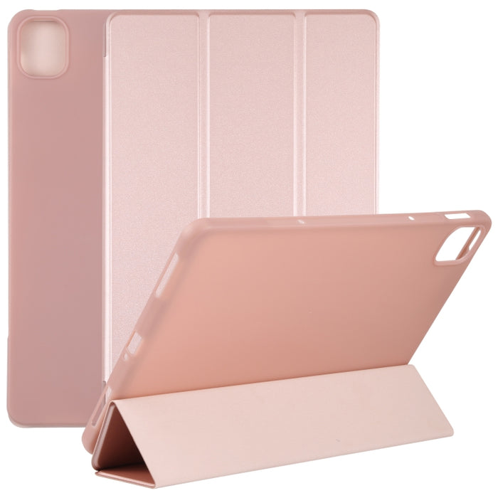Estuche de tableta de cuero de tres pliegues de TPU, For Xiaomi Mi Pad 5