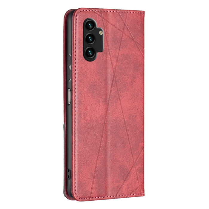 Estuche para teléfono de cuero magnético invisible prismático, For Samsung Galaxy A13 4G, For Samsung Galaxy A33 5G, For Samsung Galaxy A73 5G, For Xiaomi 12
