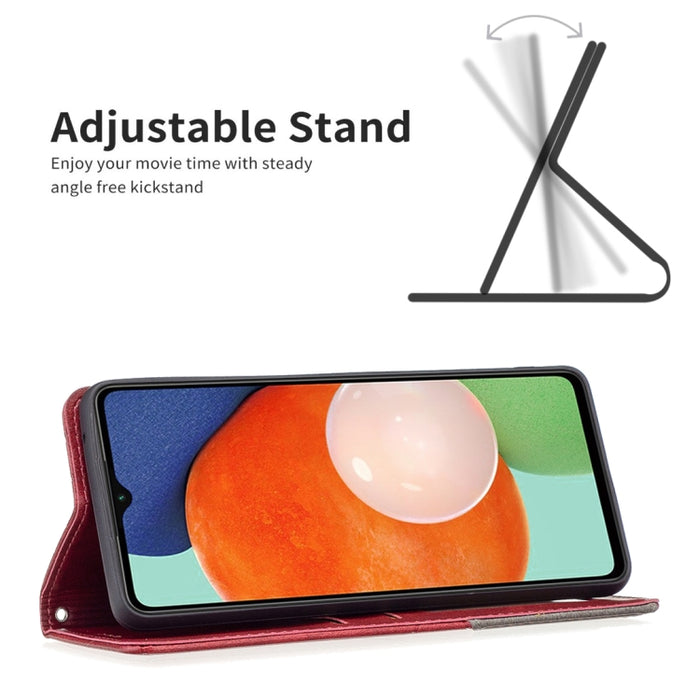 Estuche para teléfono de cuero magnético invisible prismático, For Samsung Galaxy A13 4G, For Samsung Galaxy A33 5G, For Samsung Galaxy A73 5G, For Xiaomi 12