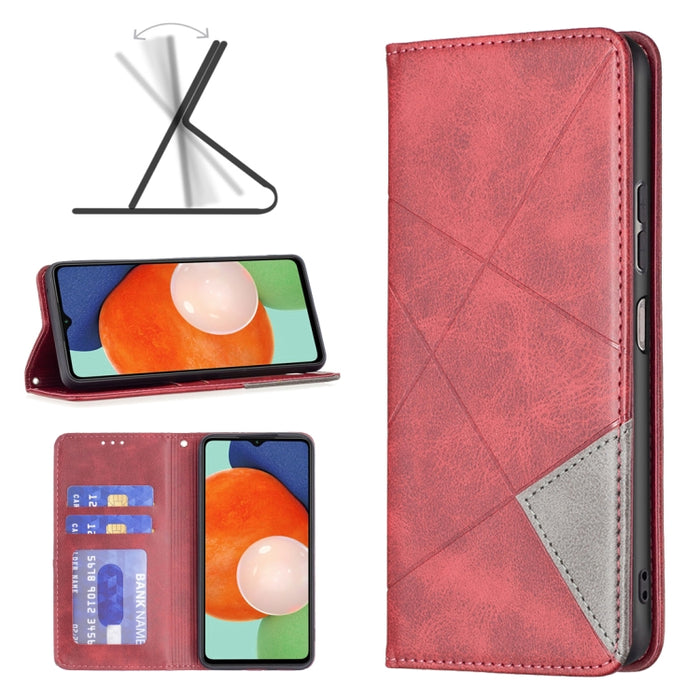 Estuche para teléfono de cuero magnético invisible prismático, For Samsung Galaxy A13 4G, For Samsung Galaxy A33 5G, For Samsung Galaxy A73 5G, For Xiaomi 12