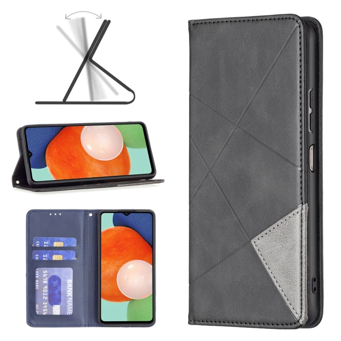 Estuche para teléfono de cuero magnético invisible prismático, For Samsung Galaxy A13 4G, For Samsung Galaxy A33 5G, For Samsung Galaxy A73 5G, For Xiaomi 12
