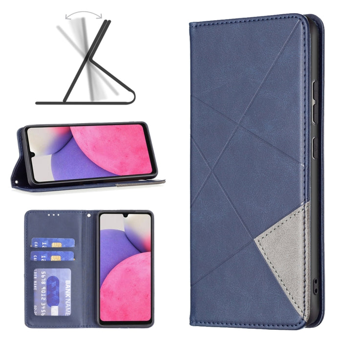 Estuche para teléfono de cuero magnético invisible prismático, For Samsung Galaxy A13 4G, For Samsung Galaxy A33 5G, For Samsung Galaxy A73 5G, For Xiaomi 12