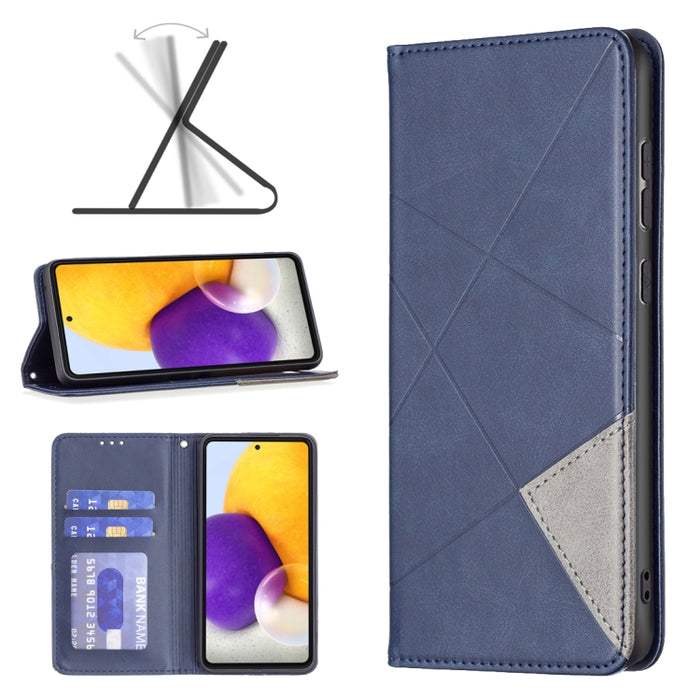 Estuche para teléfono de cuero magnético invisible prismático, For Samsung Galaxy A13 4G, For Samsung Galaxy A33 5G, For Samsung Galaxy A73 5G, For Xiaomi 12