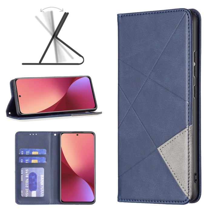Estuche para teléfono de cuero magnético invisible prismático, For Samsung Galaxy A13 4G, For Samsung Galaxy A33 5G, For Samsung Galaxy A73 5G, For Xiaomi 12