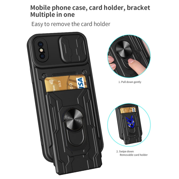Estuche deslizante para teléfono con tarjeta Camshield