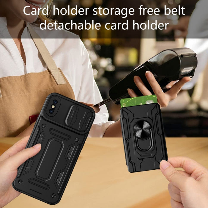 Estuche deslizante para teléfono con tarjeta Camshield
