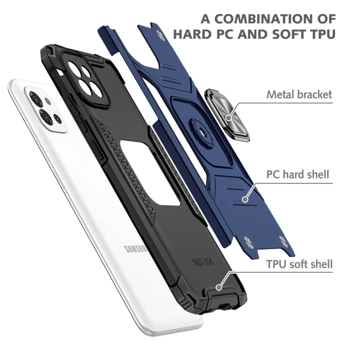 Armadura magnética TPU + Funda para teléfono con soporte para PC, For Motorola Moto G Pure, For Xiaomi Redmi Note 11, For Samsung Galaxy A03 164mm, For Samsung Galaxy A13 5G, For Samsung Galaxy A33 5G