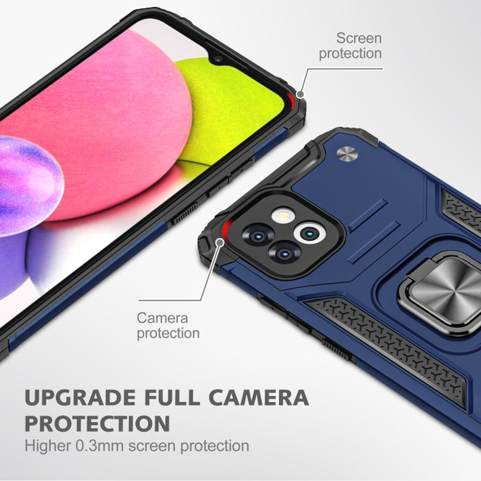 Armadura magnética TPU + Funda para teléfono con soporte para PC, For Motorola Moto G Pure, For Xiaomi Redmi Note 11, For Samsung Galaxy A03 164mm, For Samsung Galaxy A13 5G, For Samsung Galaxy A33 5G