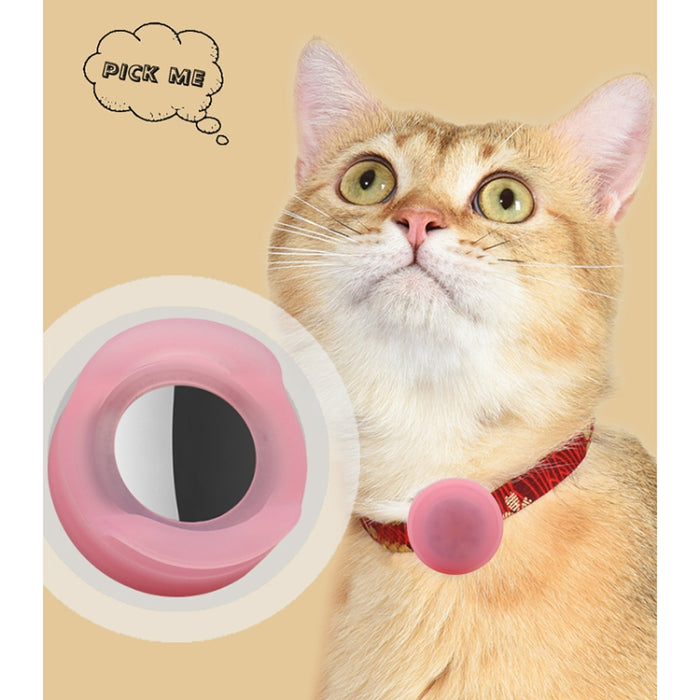 Pet Collar Anti-Lost Location Tracker Funda protectora de silicona con luz para AirTag