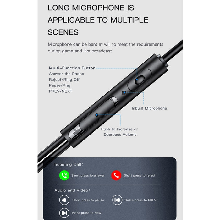 awei ES-180i In-ear E-sports Auricular con cable y micrófono