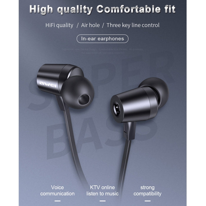 awei L1 Stereo Surround In-ear Auricular con cable