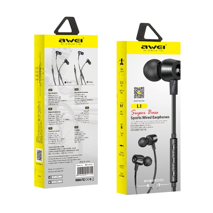 awei L1 Stereo Surround In-ear Auricular con cable