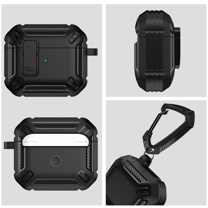 Funda protectora para auriculares Shield a prueba de golpes con gancho para AirPods 3
