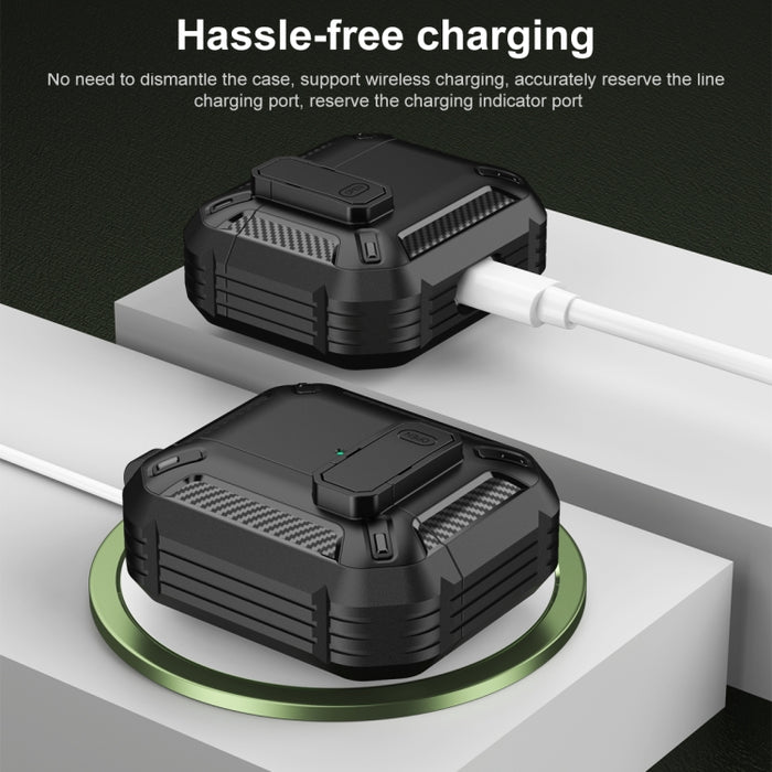 Funda protectora para auriculares Shield a prueba de golpes con gancho para AirPods 3