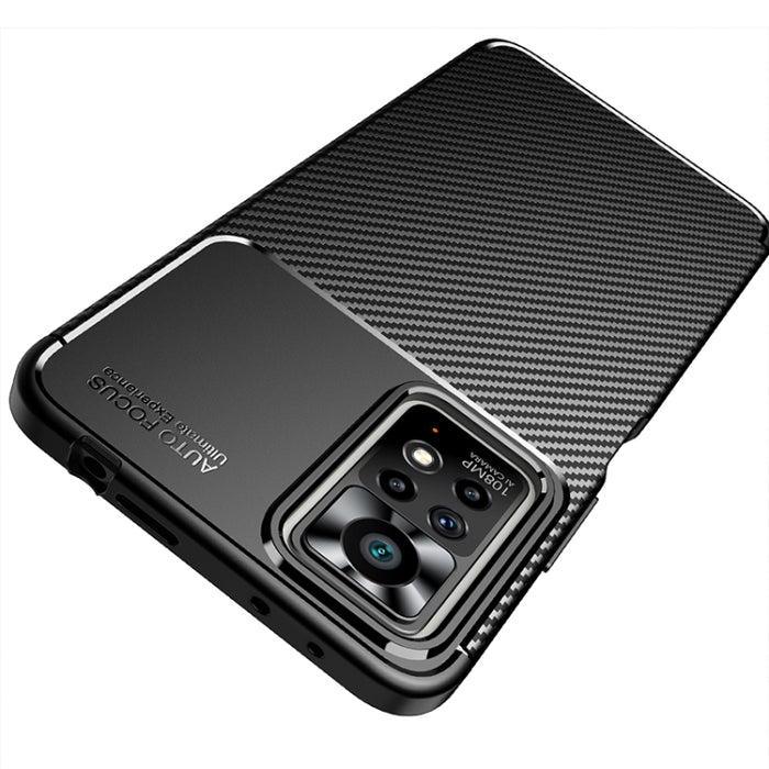 Funda de teléfono TPU a prueba de golpes con textura de fibra de carbono, For Xiaomi Redmi Note 11 Pro Overseas Version, For Xiaomi Redmi Note 11 Overseas Version, For vivo iQOO U5 / T1 India / Y75 5G / Y55 5G Taiwan