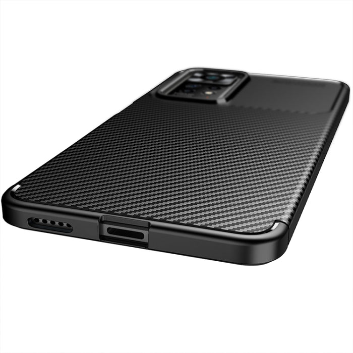 Funda de teléfono TPU a prueba de golpes con textura de fibra de carbono, For Xiaomi Redmi Note 11 Pro Overseas Version, For Xiaomi Redmi Note 11 Overseas Version, For vivo iQOO U5 / T1 India / Y75 5G / Y55 5G Taiwan