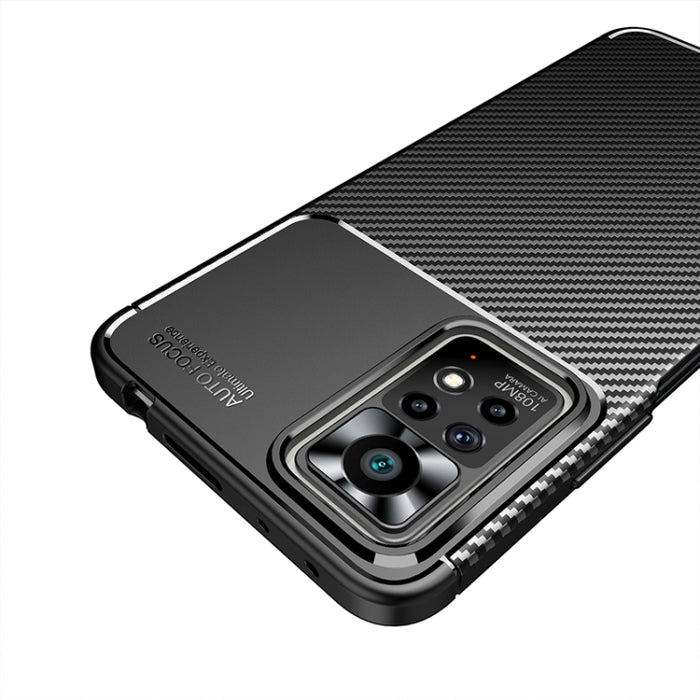 Funda de teléfono TPU a prueba de golpes con textura de fibra de carbono, For Xiaomi Redmi Note 11 Pro Overseas Version, For Xiaomi Redmi Note 11 Overseas Version, For vivo iQOO U5 / T1 India / Y75 5G / Y55 5G Taiwan