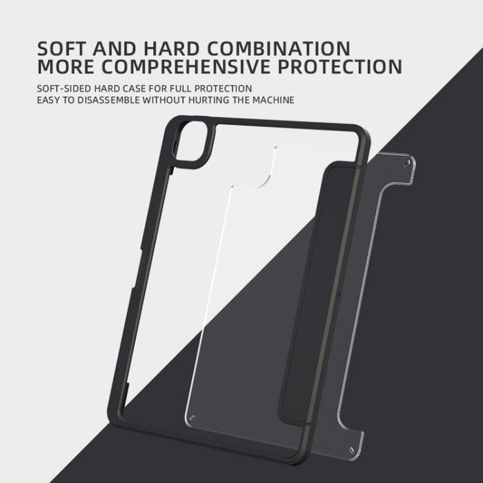 Estuche magnético para tableta inteligente de cuero partido, For iPad mini 5 / mini 4, For iPad mini 6 / mini 2024, For iPad 9.7 2017 / 2018, For iPad Air / Air 2, For iPad Pro 10.5, For iPad Air 2022 / 2020 10.9, For iPad Pro 11 2020                  ...