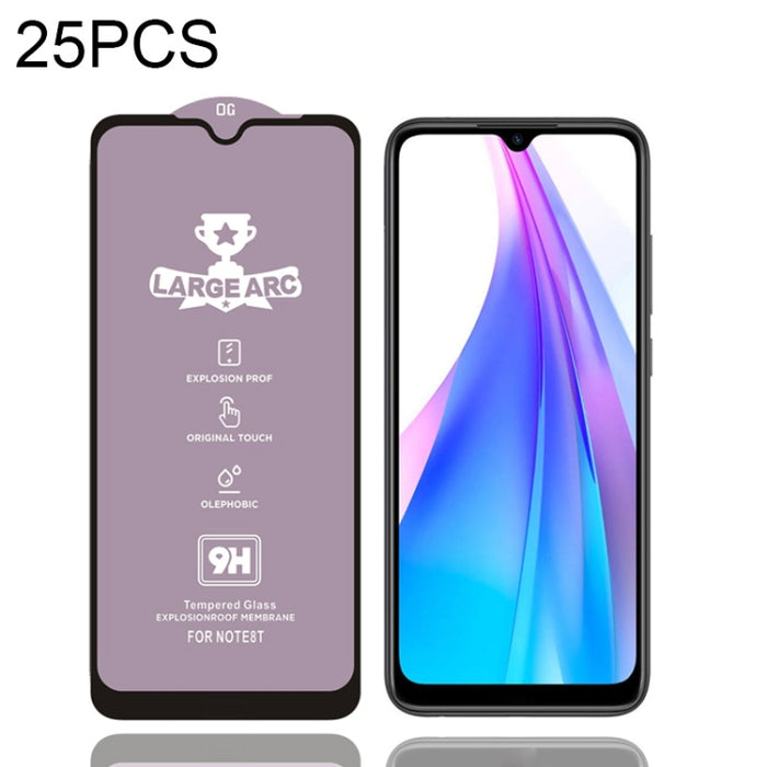 25 PCS 9H HD Película de vidrio templado de pantalla completa de alto alúmina de arco grande, For Xiaomi Redmi 6(25 PCS), For Xiaomi Redmi 6A(25 PCS), For Xiaomi Redmi 6 Pro(25 PCS), For Xiaomi Redmi 7(25 PCS), For Xiaomi Redmi 7A(25 PCS)              ...