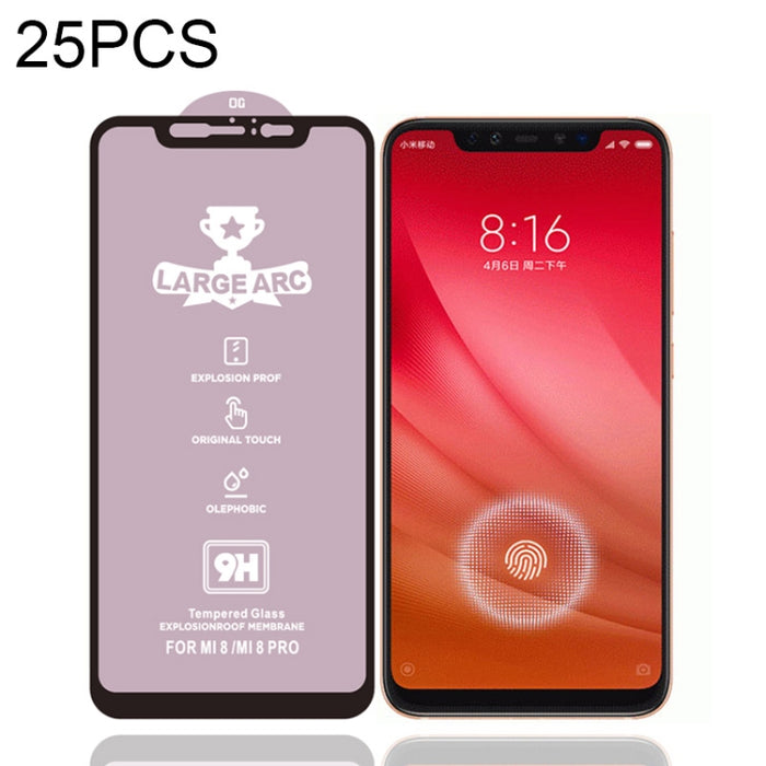 25 PCS 9H HD Película de vidrio templado de pantalla completa de alto alúmina de arco grande, For Xiaomi Redmi 6(25 PCS), For Xiaomi Redmi 6A(25 PCS), For Xiaomi Redmi 6 Pro(25 PCS), For Xiaomi Redmi 7(25 PCS), For Xiaomi Redmi 7A(25 PCS)              ...