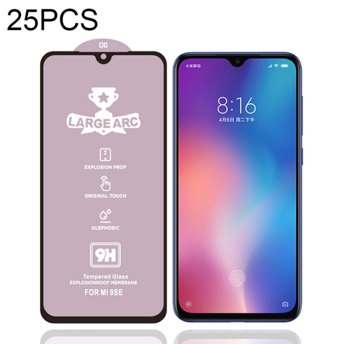 25 PCS 9H HD Película de vidrio templado de pantalla completa de alto alúmina de arco grande, For Xiaomi Redmi 6(25 PCS), For Xiaomi Redmi 6A(25 PCS), For Xiaomi Redmi 6 Pro(25 PCS), For Xiaomi Redmi 7(25 PCS), For Xiaomi Redmi 7A(25 PCS)              ...