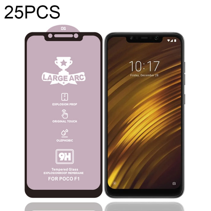 25 PCS 9H HD Película de vidrio templado de pantalla completa de alto alúmina de arco grande, For Xiaomi Redmi 6(25 PCS), For Xiaomi Redmi 6A(25 PCS), For Xiaomi Redmi 6 Pro(25 PCS), For Xiaomi Redmi 7(25 PCS), For Xiaomi Redmi 7A(25 PCS)              ...