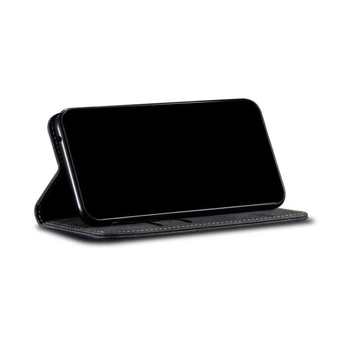Estuche para teléfono de cuero con textura de mezclilla, For Xiaomi Redmi Note 11S / Note 11 Foreign Version