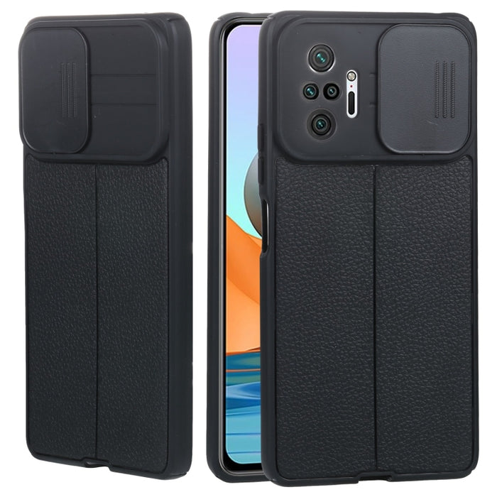 Litchi Texture Sliding Camshield TPU Funda protectora para teléfono, For Xiaomi Poco X3, For Xiaomi Redmi 9, For Xiaomi Redmi 9A, For Xiaomi Redmi K40, For Xiaomi Redmi Note 8, For Xiaomi Redmi Note 8 Pro, For Xiaomi Redmi Note 9 4G / Redmi 9T         ...