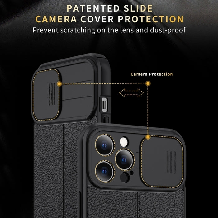 Litchi Texture Sliding Camshield TPU Funda protectora para teléfono, For Xiaomi Poco X3, For Xiaomi Redmi 9, For Xiaomi Redmi 9A, For Xiaomi Redmi K40, For Xiaomi Redmi Note 8, For Xiaomi Redmi Note 8 Pro, For Xiaomi Redmi Note 9 4G / Redmi 9T         ...