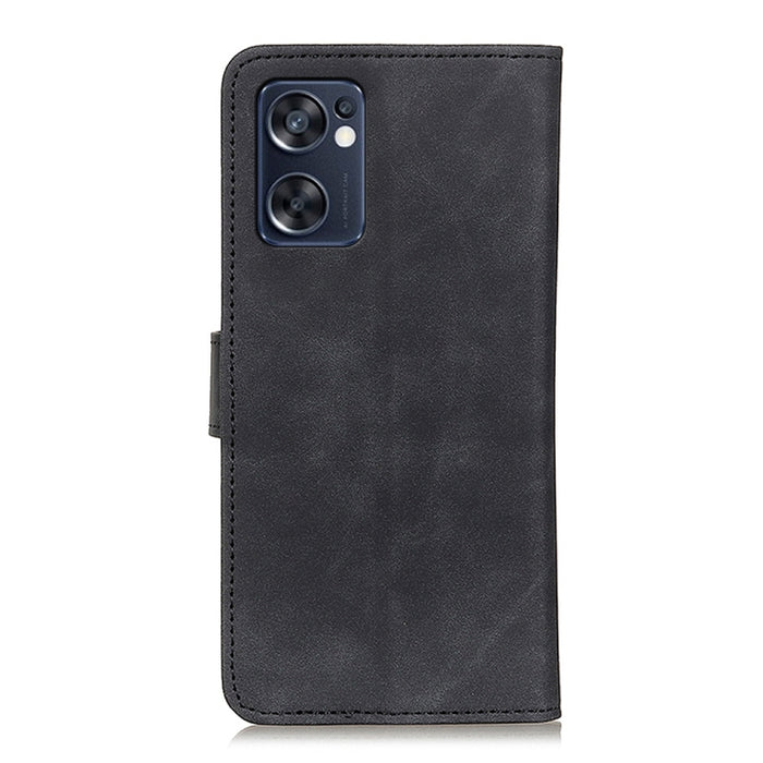 KHAZNEH Estuche para teléfono de cuero con tapa horizontal de textura retro, For OPPO Reno7 SE 5G, For Xiaomi Redmi Note 11S