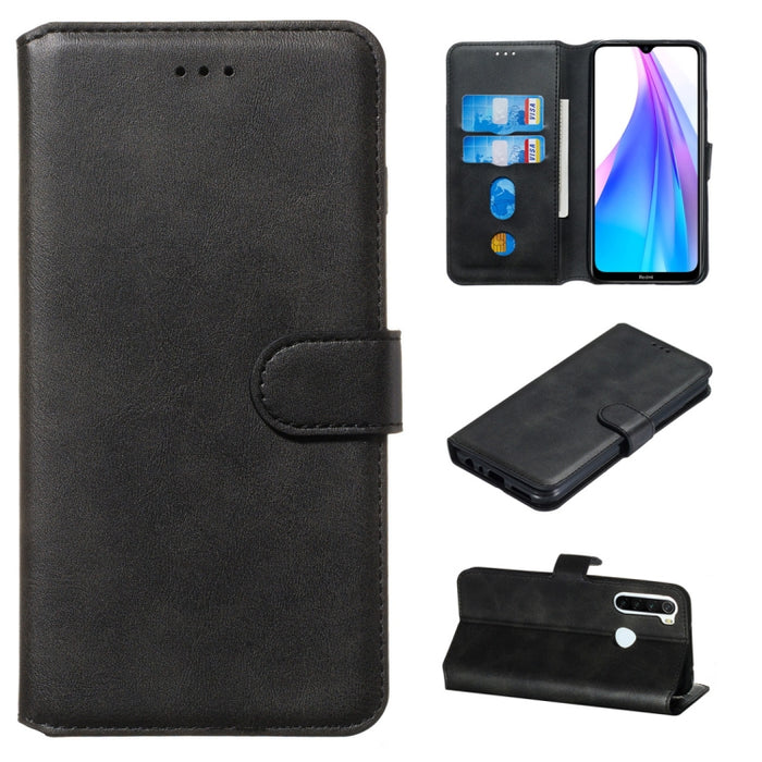 Estuche de cuero de PU con tapa horizontal y textura clásica de becerro, con soporte, ranuras para tarjetas y billetera, For Xiaomi Mi Note 10 / Note 10 Pro / CC9 Pro, For Xiaomi Redmi Note 8T, For Xiaomi Mi 9 Pro, For Xiaomi Redmi 8A / Redmi 8        ...