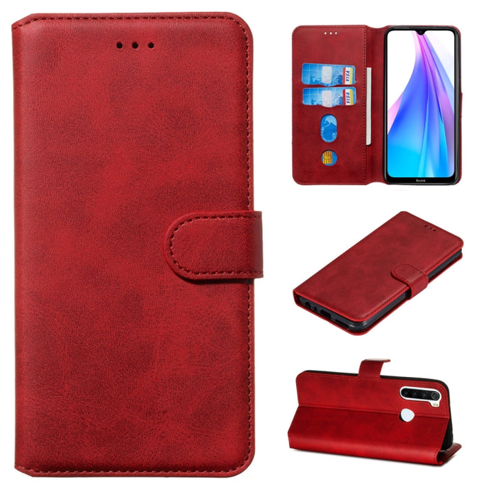 Estuche de cuero de PU con tapa horizontal y textura clásica de becerro, con soporte, ranuras para tarjetas y billetera, For Xiaomi Mi Note 10 / Note 10 Pro / CC9 Pro, For Xiaomi Redmi Note 8T, For Xiaomi Mi 9 Pro, For Xiaomi Redmi 8A / Redmi 8        ...