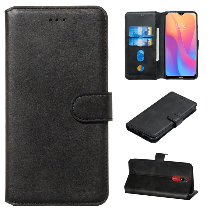 Estuche de cuero de PU con tapa horizontal y textura clásica de becerro, con soporte, ranuras para tarjetas y billetera, For Xiaomi Mi Note 10 / Note 10 Pro / CC9 Pro, For Xiaomi Redmi Note 8T, For Xiaomi Mi 9 Pro, For Xiaomi Redmi 8A / Redmi 8        ...