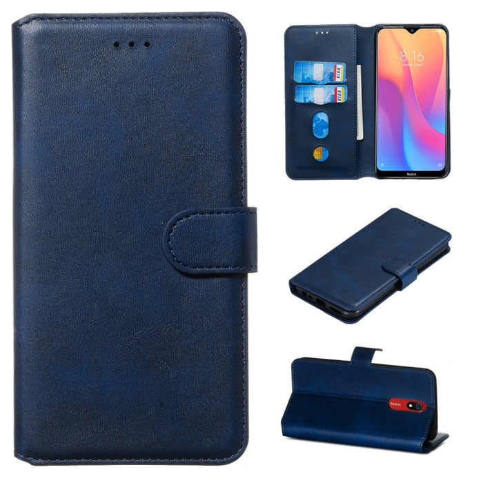 Estuche de cuero de PU con tapa horizontal y textura clásica de becerro, con soporte, ranuras para tarjetas y billetera, For Xiaomi Mi Note 10 / Note 10 Pro / CC9 Pro, For Xiaomi Redmi Note 8T, For Xiaomi Mi 9 Pro, For Xiaomi Redmi 8A / Redmi 8        ...