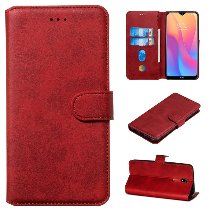 Estuche de cuero de PU con tapa horizontal y textura clásica de becerro, con soporte, ranuras para tarjetas y billetera, For Xiaomi Mi Note 10 / Note 10 Pro / CC9 Pro, For Xiaomi Redmi Note 8T, For Xiaomi Mi 9 Pro, For Xiaomi Redmi 8A / Redmi 8        ...