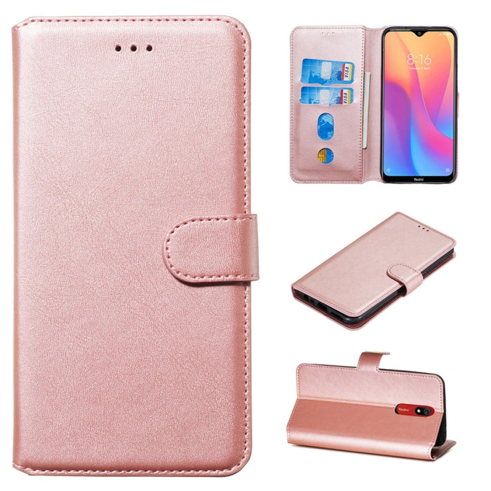Estuche de cuero de PU con tapa horizontal y textura clásica de becerro, con soporte, ranuras para tarjetas y billetera, For Xiaomi Mi Note 10 / Note 10 Pro / CC9 Pro, For Xiaomi Redmi Note 8T, For Xiaomi Mi 9 Pro, For Xiaomi Redmi 8A / Redmi 8        ...