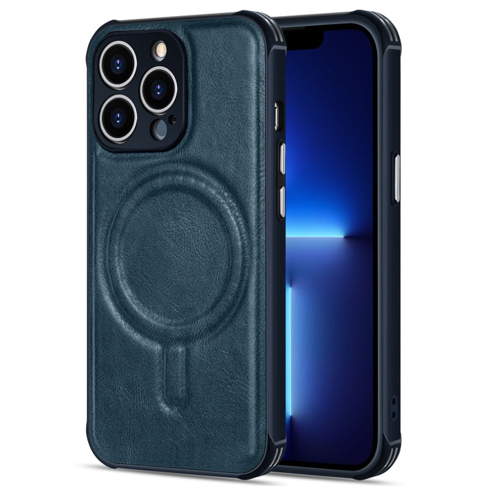 Estuche magnético para teléfono de cuero de vaca Crazy Horse
