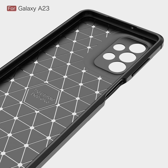 Caja de teléfono TPU de fibra de carbono con textura cepillada, For Samsung Galaxy A23 5G, For Xiaomi Redmi K50 Pro, For Xiaomi Redmi K50