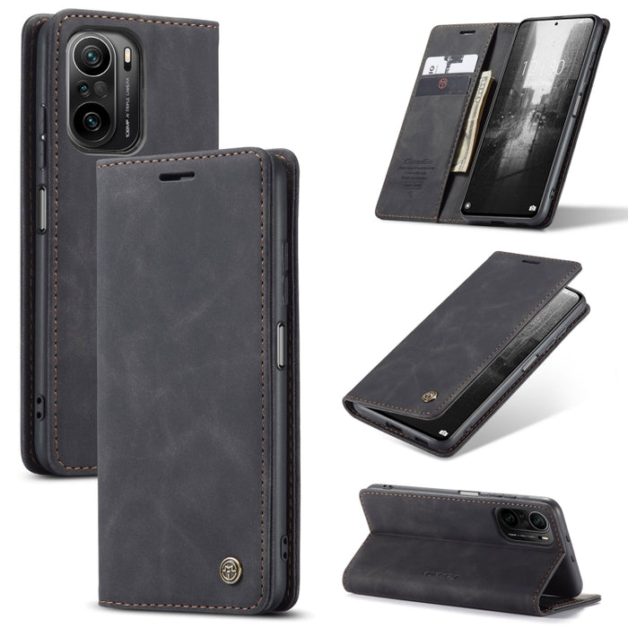 CaseMe 013 Estuche multifuncional de cuero para teléfono, For Samsung Galaxy S22 Ultra 5G, For Xiaomi Redmi K40 / K40 Pro / Poco F3／Mi 11i／Mi 11X／Mi 11X Pro, For Xiaomi Mi 11T / 11T Pro