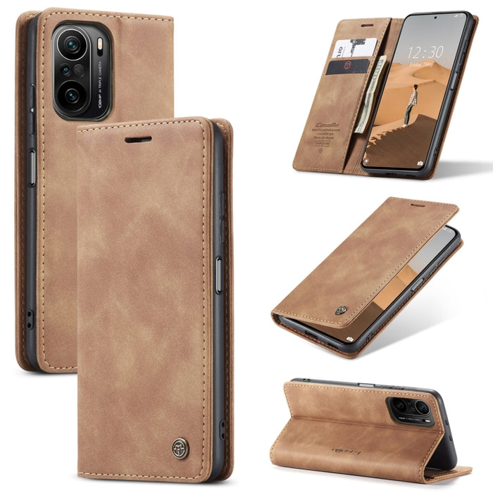 CaseMe 013 Estuche multifuncional de cuero para teléfono, For Samsung Galaxy S22 Ultra 5G, For Xiaomi Redmi K40 / K40 Pro / Poco F3／Mi 11i／Mi 11X／Mi 11X Pro, For Xiaomi Mi 11T / 11T Pro